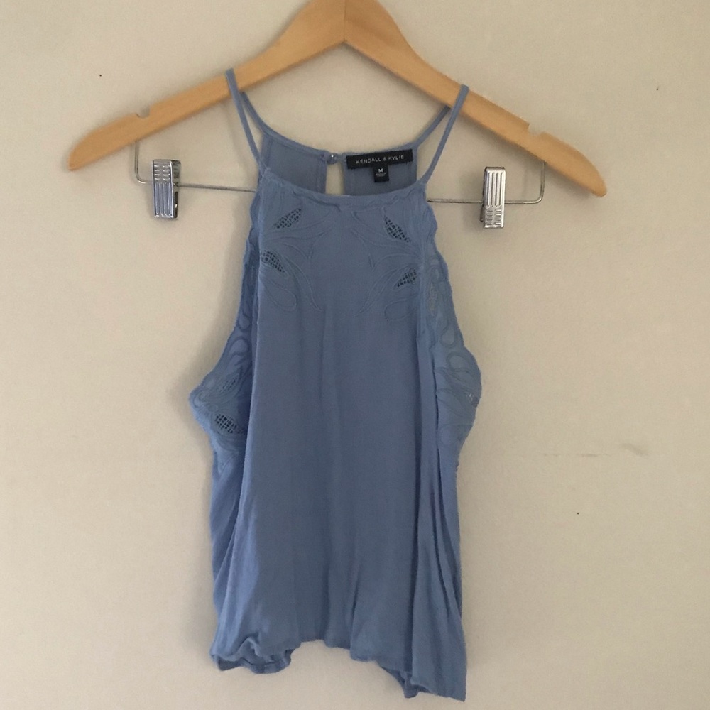 American Eagle Blue Crop Top